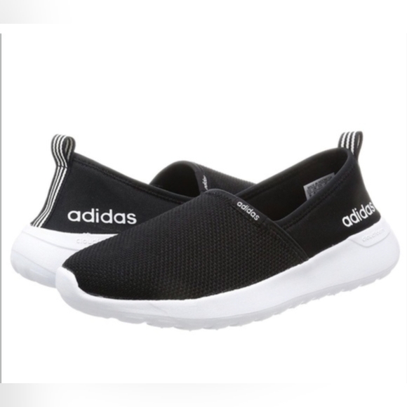 Adidas Neo Women's Lite Racer Black Slip On Shoes Size 9 - Picture 1 of 7
